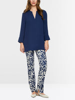 Load image into Gallery viewer, midnight sail tunic-style blouse
