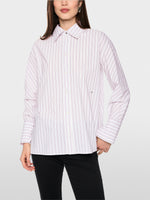 Load image into Gallery viewer, purple rose wrap shirt
