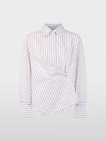 Load image into Gallery viewer, purple rose wrap shirt
