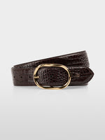Load image into Gallery viewer, seal brown Nubuck leather belt
