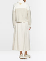 Load image into Gallery viewer, smoke Cardigan with denim details
