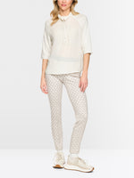 Load image into Gallery viewer, off-white Troyer-style blouse
