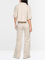 Load image into Gallery viewer, smoke WARRI wide-cut jeans
