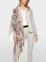 Load image into Gallery viewer, smoke Printed cotton-silk scarf
