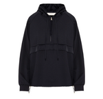 Carregar imagem no visualizador da galeria, dark blue Milano stitch sweatshirt with satin details
