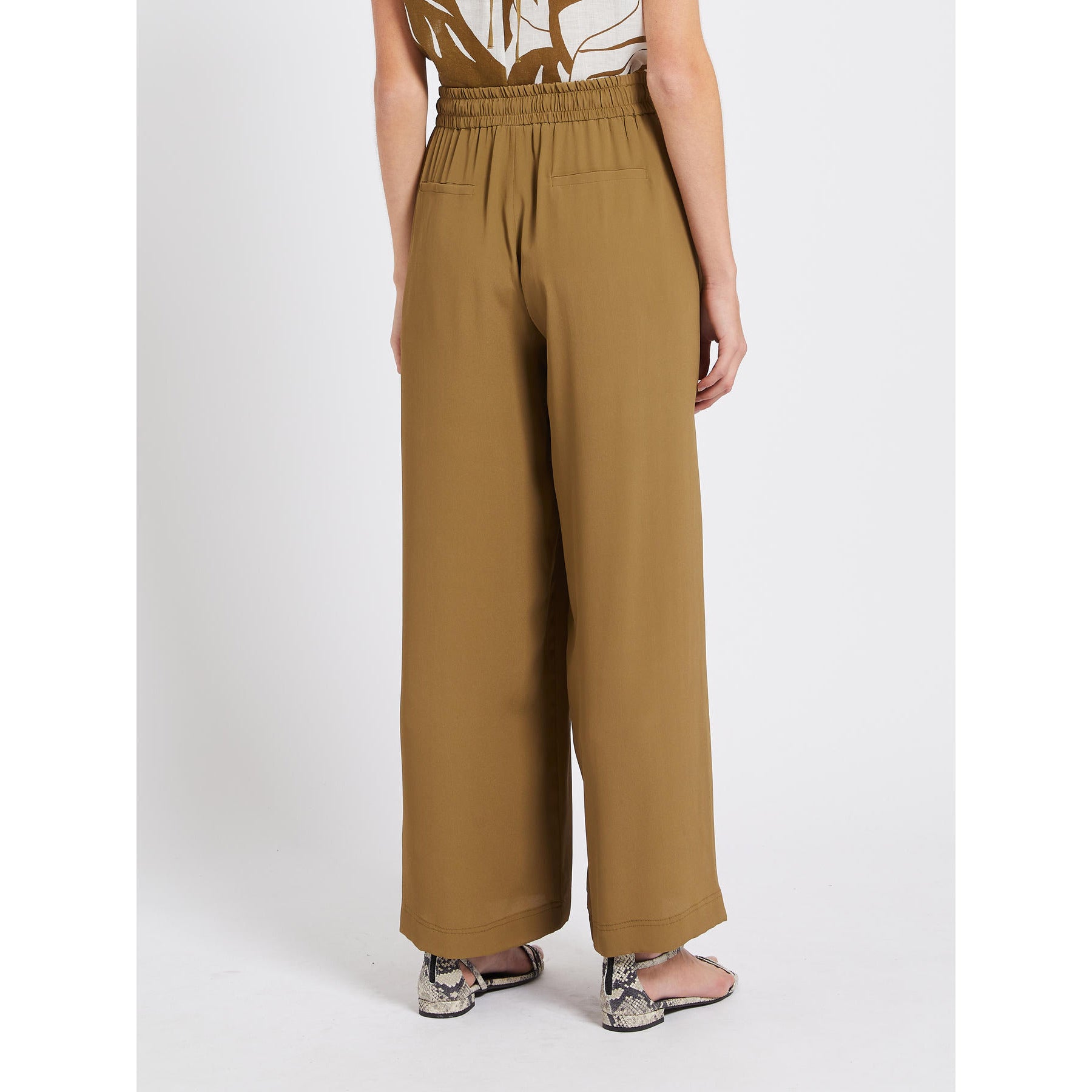olive drawstring trousers