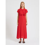 Load image into Gallery viewer, red relaxed-fit dress
