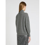 Load image into Gallery viewer, medium grey Cashmere and wool crew-neck jumper
