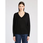 Load image into Gallery viewer, black yarn sweater
