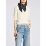 Load image into Gallery viewer, navy Wool, silk and cashmere shawl
