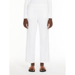 Carregar imagem no visualizador da galeria, white denim-look jersey trousers
