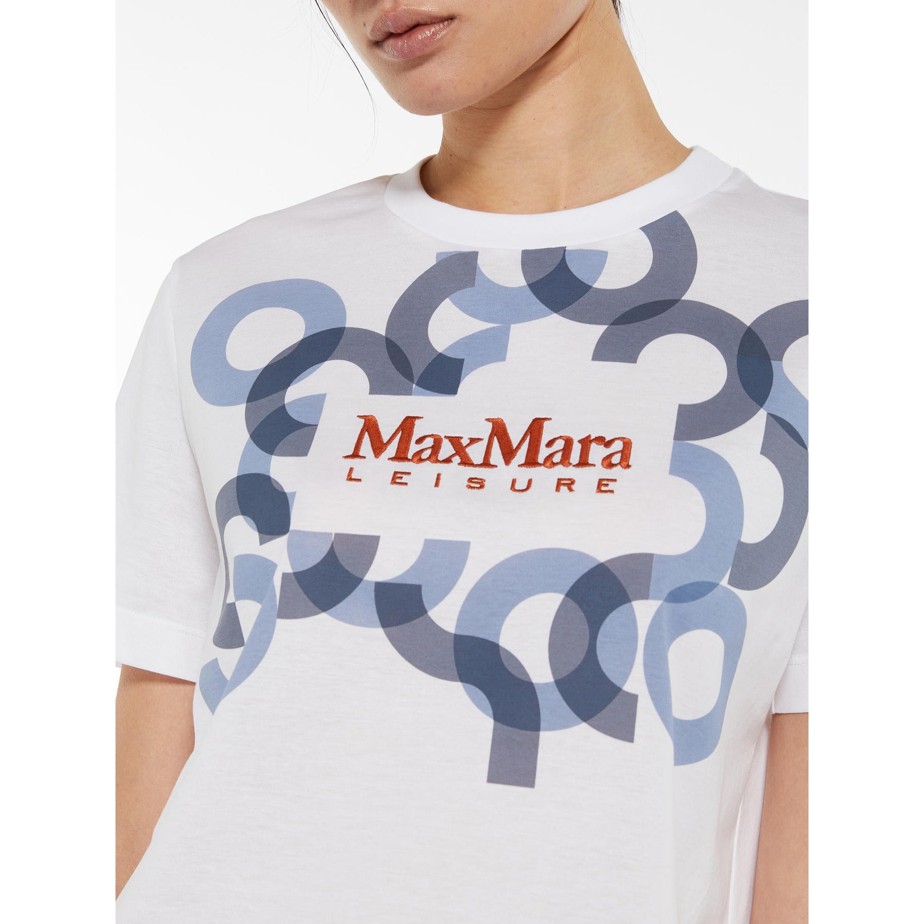 MaxMara logo optical white T-shirt