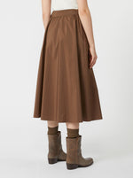 Carregar imagem no visualizador da galeria, chocolate midi taffeta skirt
