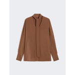 Carregar imagem no visualizador da galeria, hazelnut silk crepe de chine blouse
