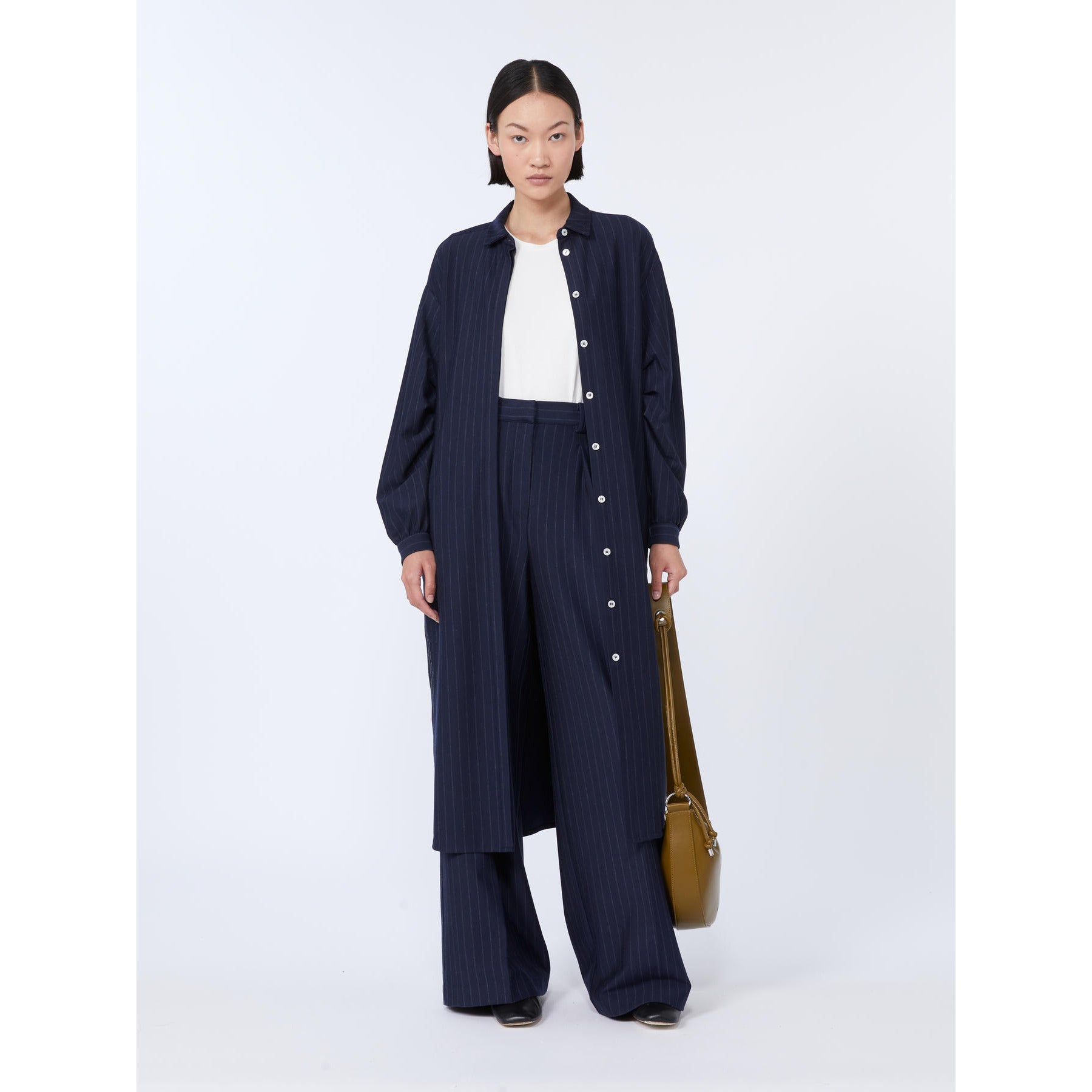 midnight blue jersey trouser