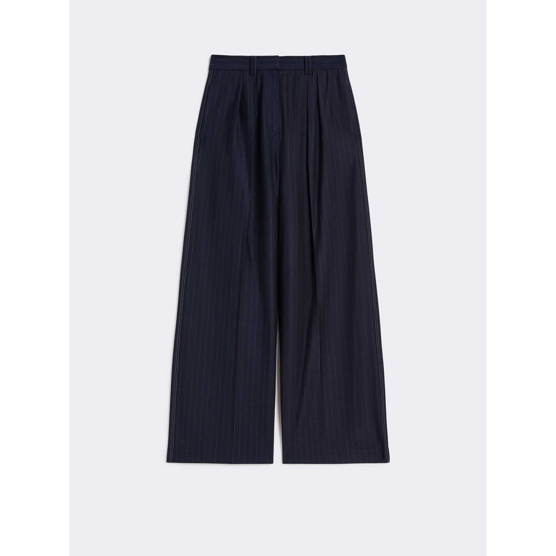 midnight blue jersey trouser