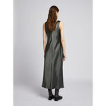 Load image into Gallery viewer, dark grey long sleeveless dress
