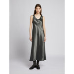 Load image into Gallery viewer, dark grey long sleeveless dress
