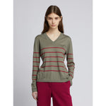 Load image into Gallery viewer, horn grey Straight-fit sweater
