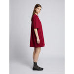 Load image into Gallery viewer, dark red short dress

