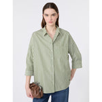 Carregar imagem no visualizador da galeria, green fine cotton poplin shirt
