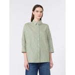 Carregar imagem no visualizador da galeria, green fine cotton poplin shirt
