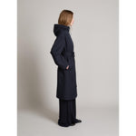Carregar imagem no visualizador da galeria, navy gabardine twill trench coat
