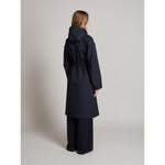 Carregar imagem no visualizador da galeria, navy gabardine twill trench coat
