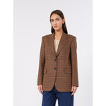 Carregar imagem no visualizador da galeria, camel Single-breasted longline blazer
