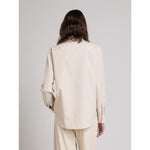 Carregar imagem no visualizador da galeria, sand pinstripes Pure cotton poplin shirt
