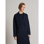 Load image into Gallery viewer, ultramarine Double-breasted knitted jacket
