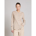 Carregar imagem no visualizador da galeria, sand Shirt-style jumper with patch pockets on the chest
