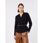 Carregar imagem no visualizador da galeria, wrap cardigan with double belt detail

