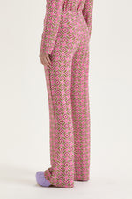 Carregar imagem no visualizador da galeria, pink/green swirl print trousers

