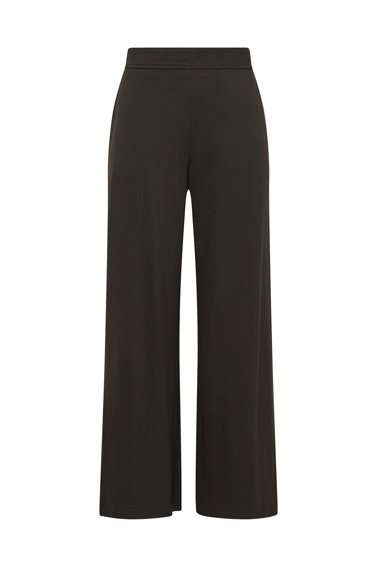 dark brown milano stitching trousers