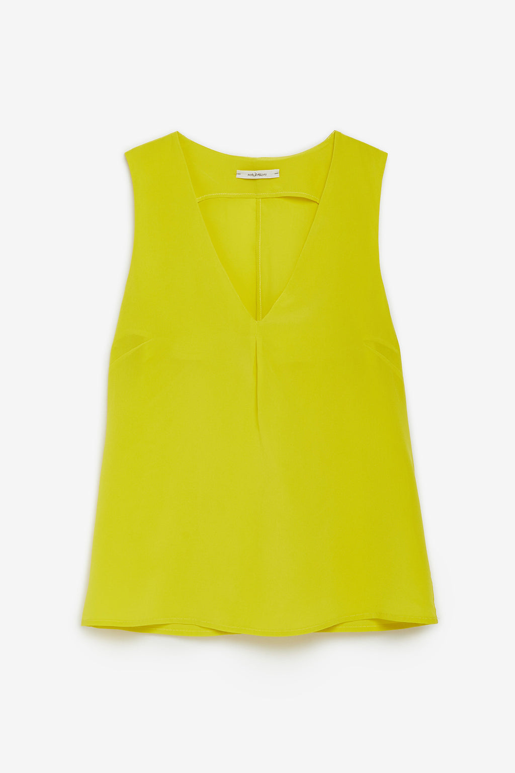 crepe de chine lime top
