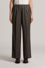 Load image into Gallery viewer, deep brown Pants with elastic waistband
