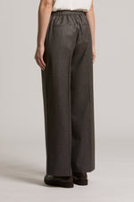 Load image into Gallery viewer, deep brown Pants with elastic waistband
