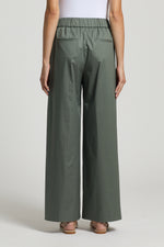Load image into Gallery viewer, Eucalyptus green Pants with elastic waistband
