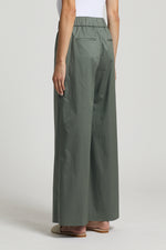 Load image into Gallery viewer, Eucalyptus green Pants with elastic waistband
