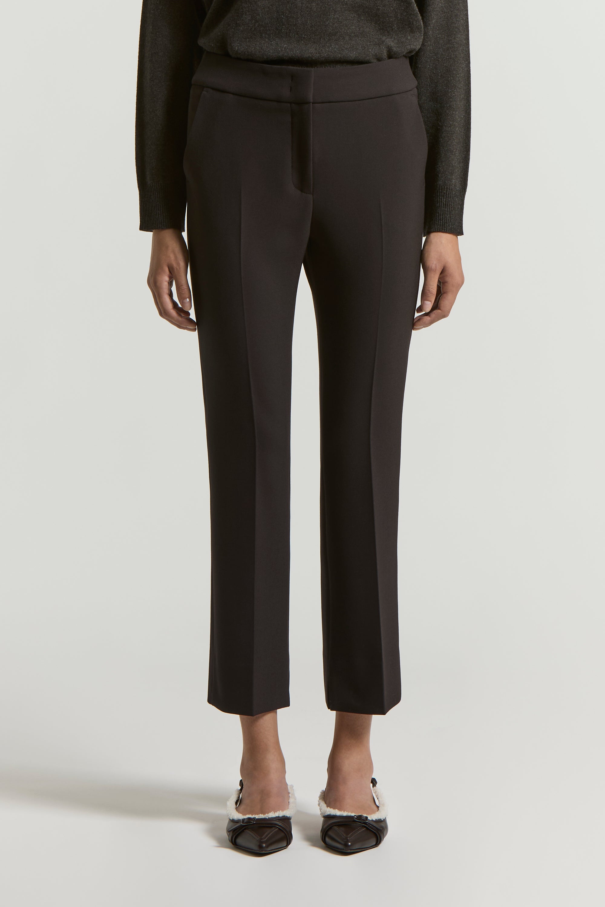 Dark sapphire grey woman pants