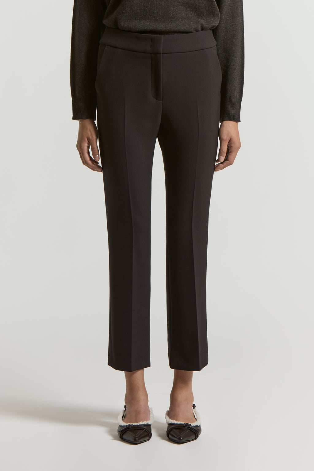 Dark sapphire grey woman pants