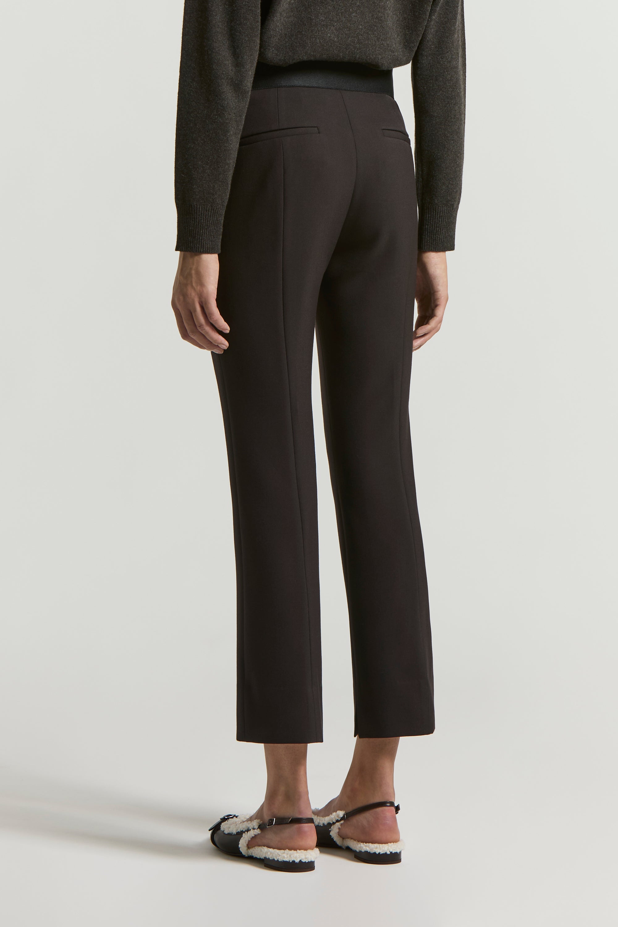 Dark sapphire grey woman pants