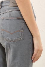 Load image into Gallery viewer, grey slate stretch cotton denim twill pants
