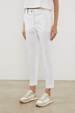 Carregar imagem no visualizador da galeria, pure white cotton canvas pants
