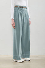Load image into Gallery viewer, green zinc soft cotton pants
