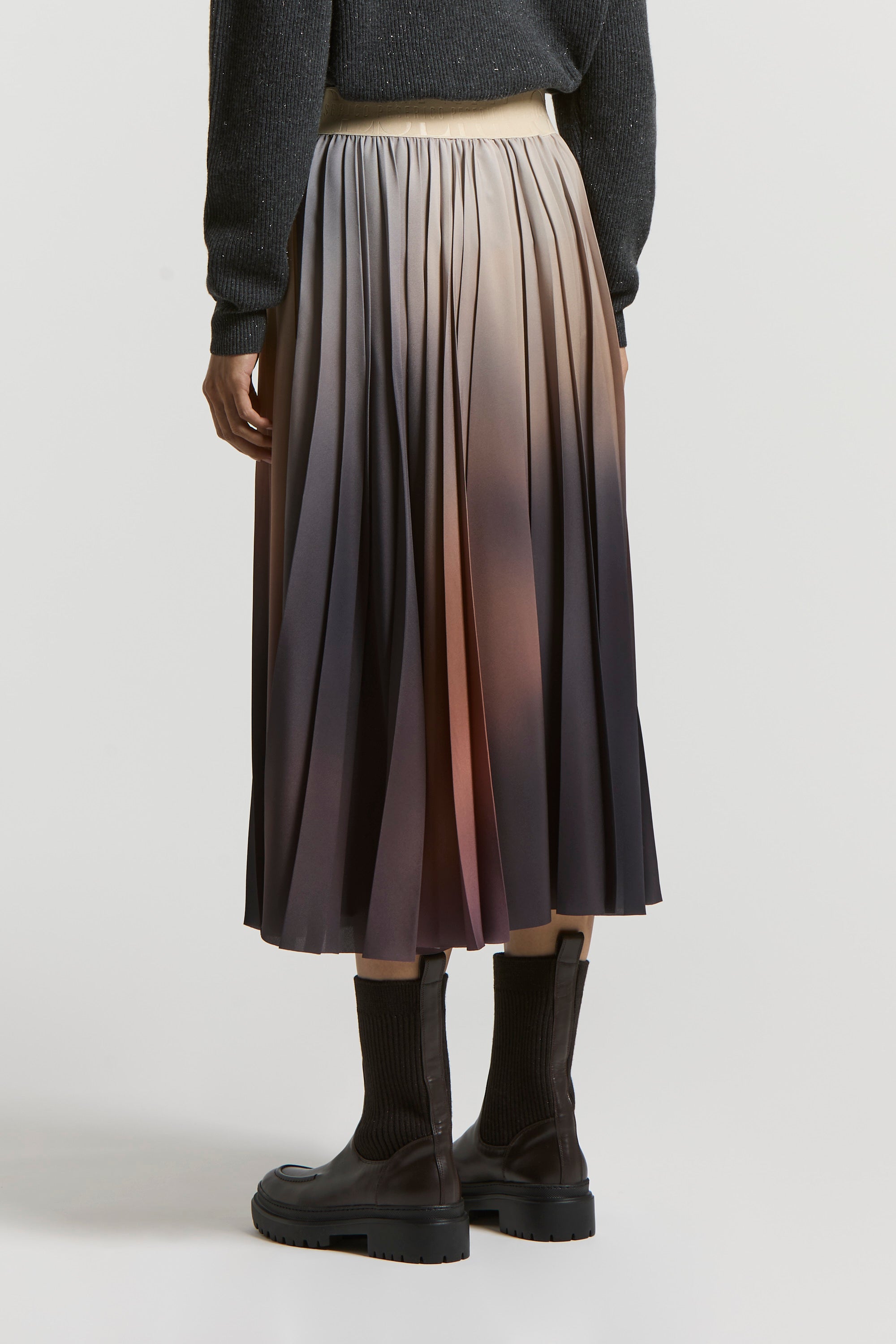 Ebony brown long skirt