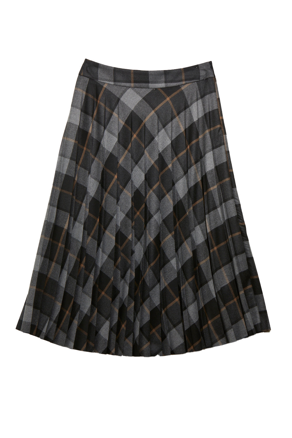 dark sapphire grey plissè skirt