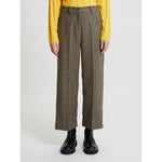 Load image into Gallery viewer, wool-blend flannel cropped trousers
