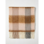 Load image into Gallery viewer, camel patterned wool-blend stole
